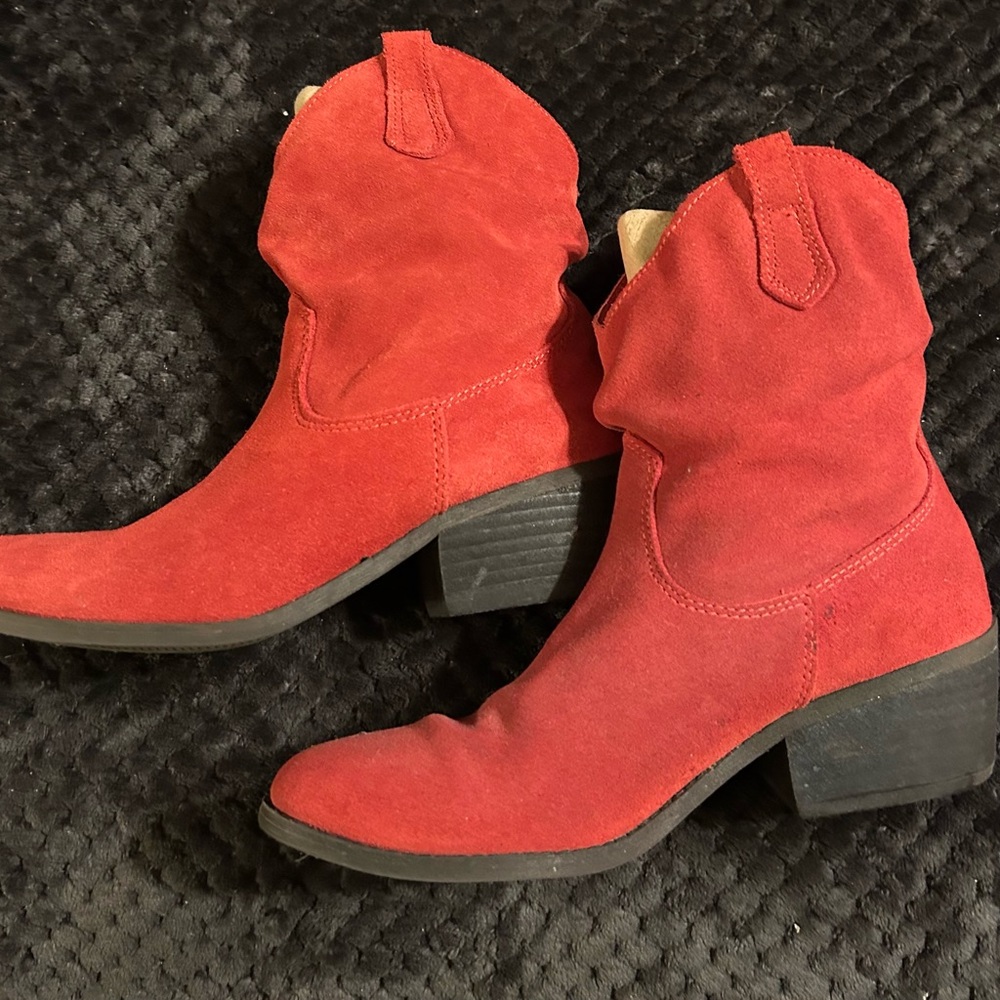 Source Unknown Hot Pink Heeled Boots